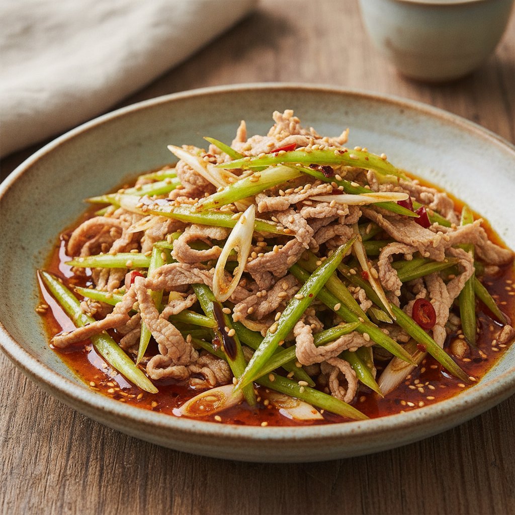 Shredded Pork and Celery Salad
