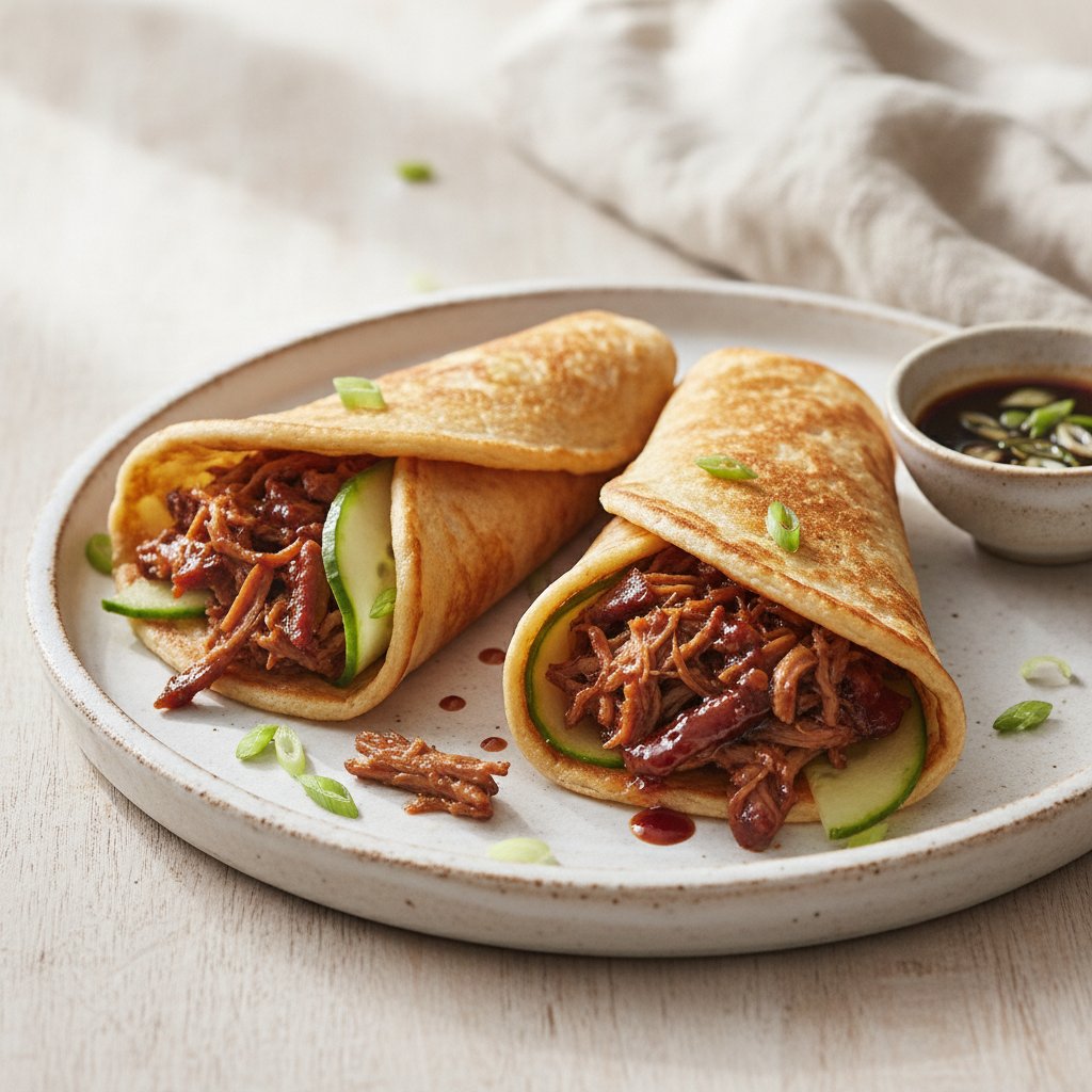 Shredded Pork Pancake Wrap (Gluten-Free)