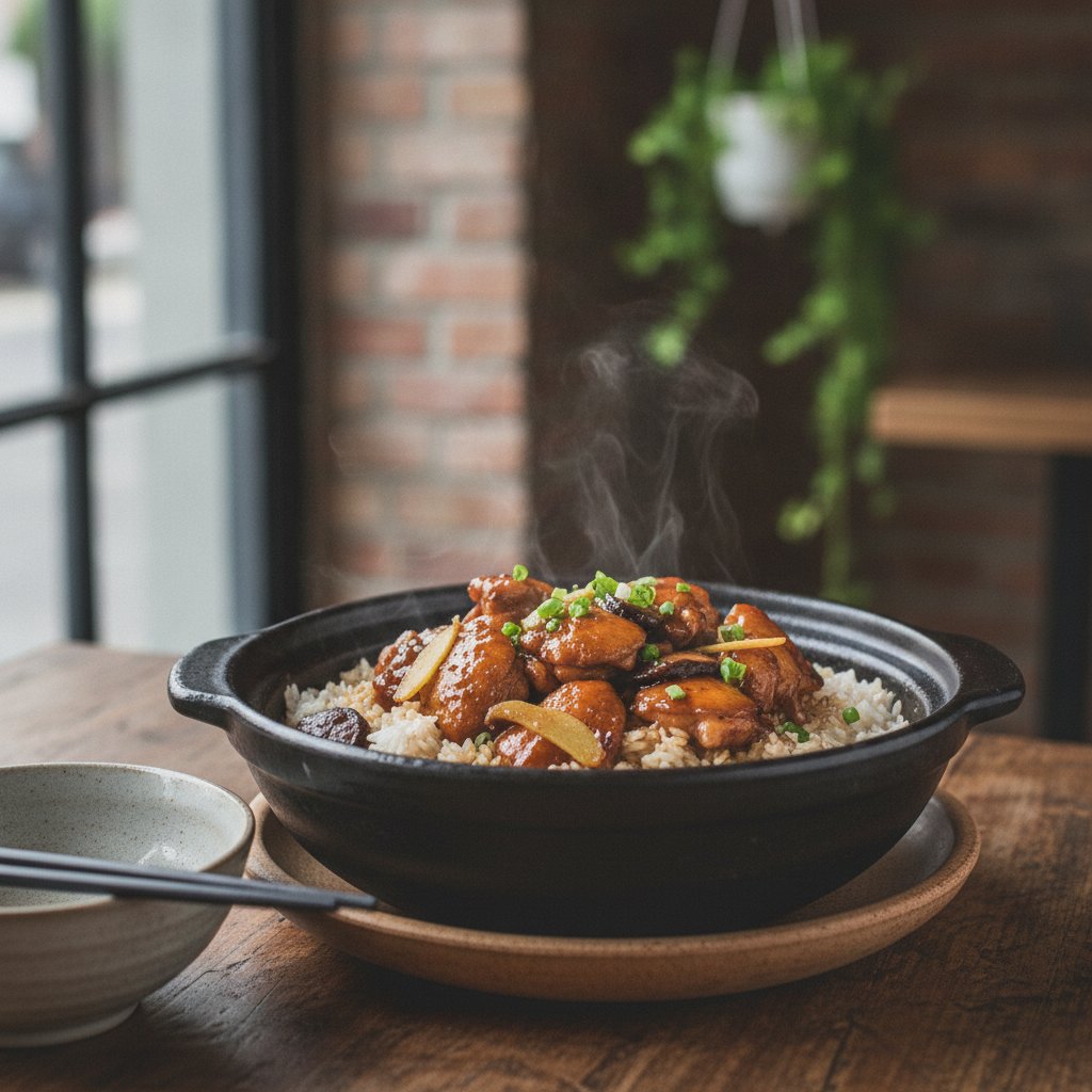 Clay Pot Chicken Rice (Low-Calorie)
