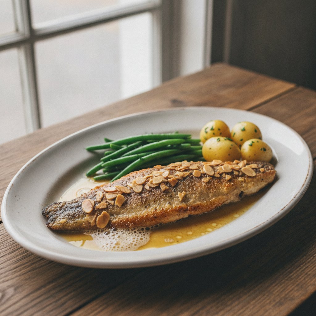 Trout Steak with Almonds (Gluten-Free)