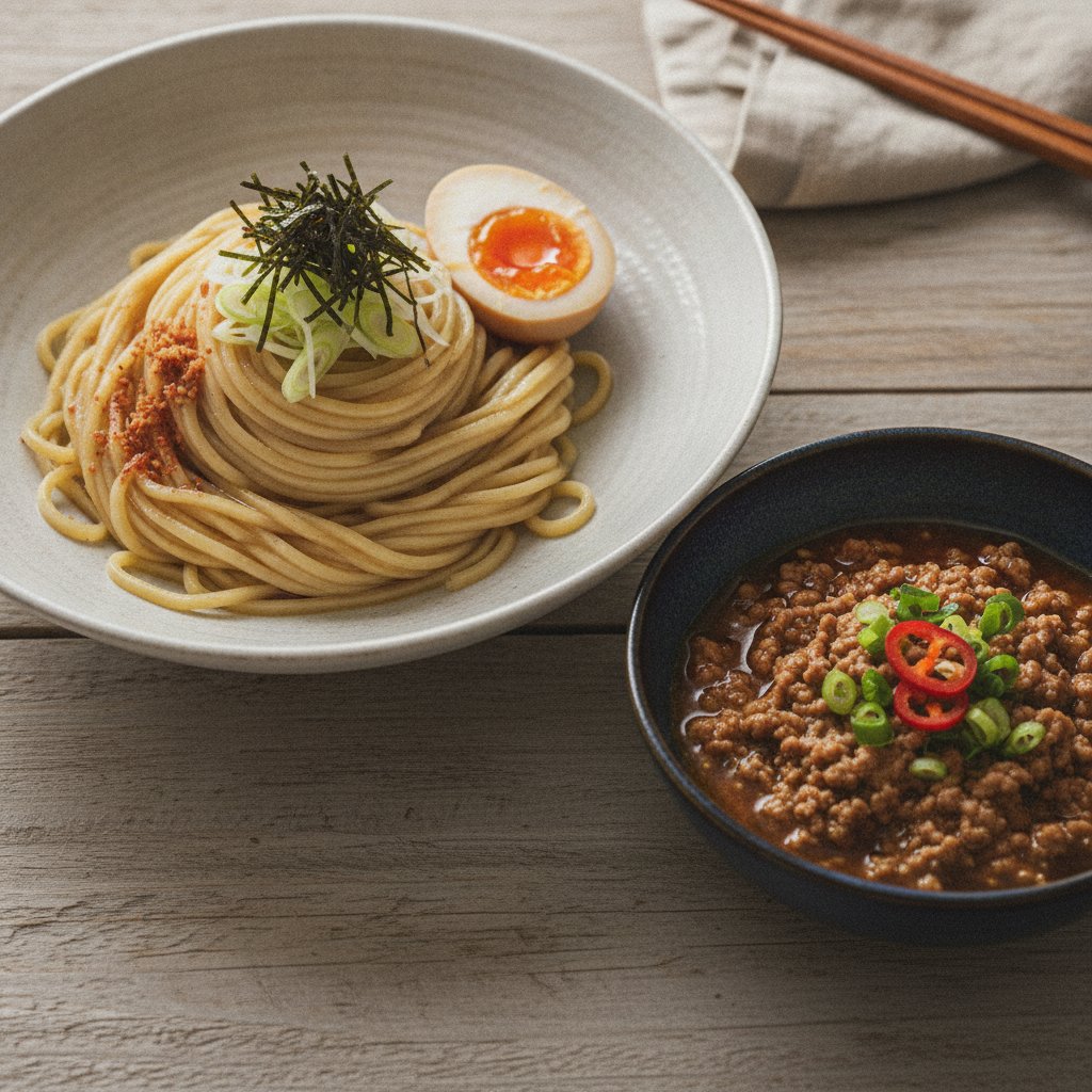 Chilled Noodles with Dipping Sauce (No-Chop)