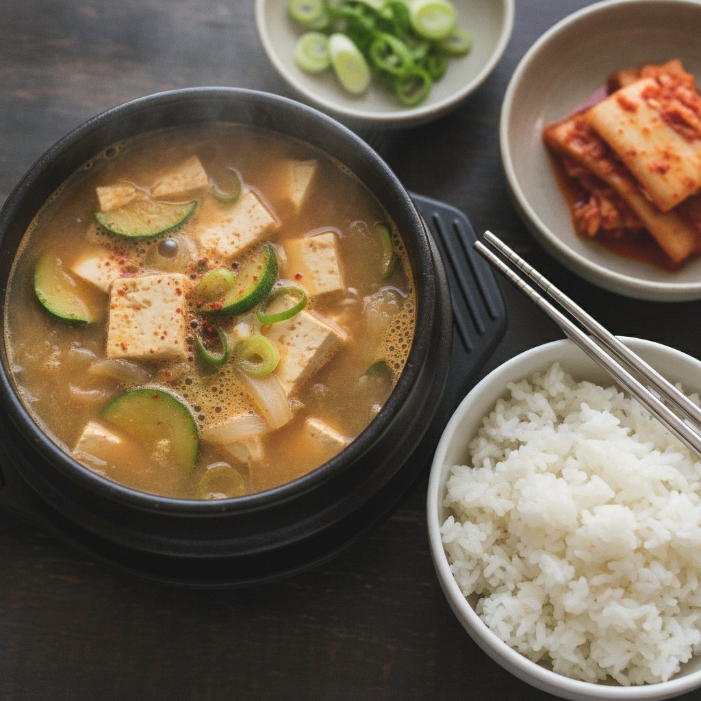 Korean Rice with Fermented Bean Stew
