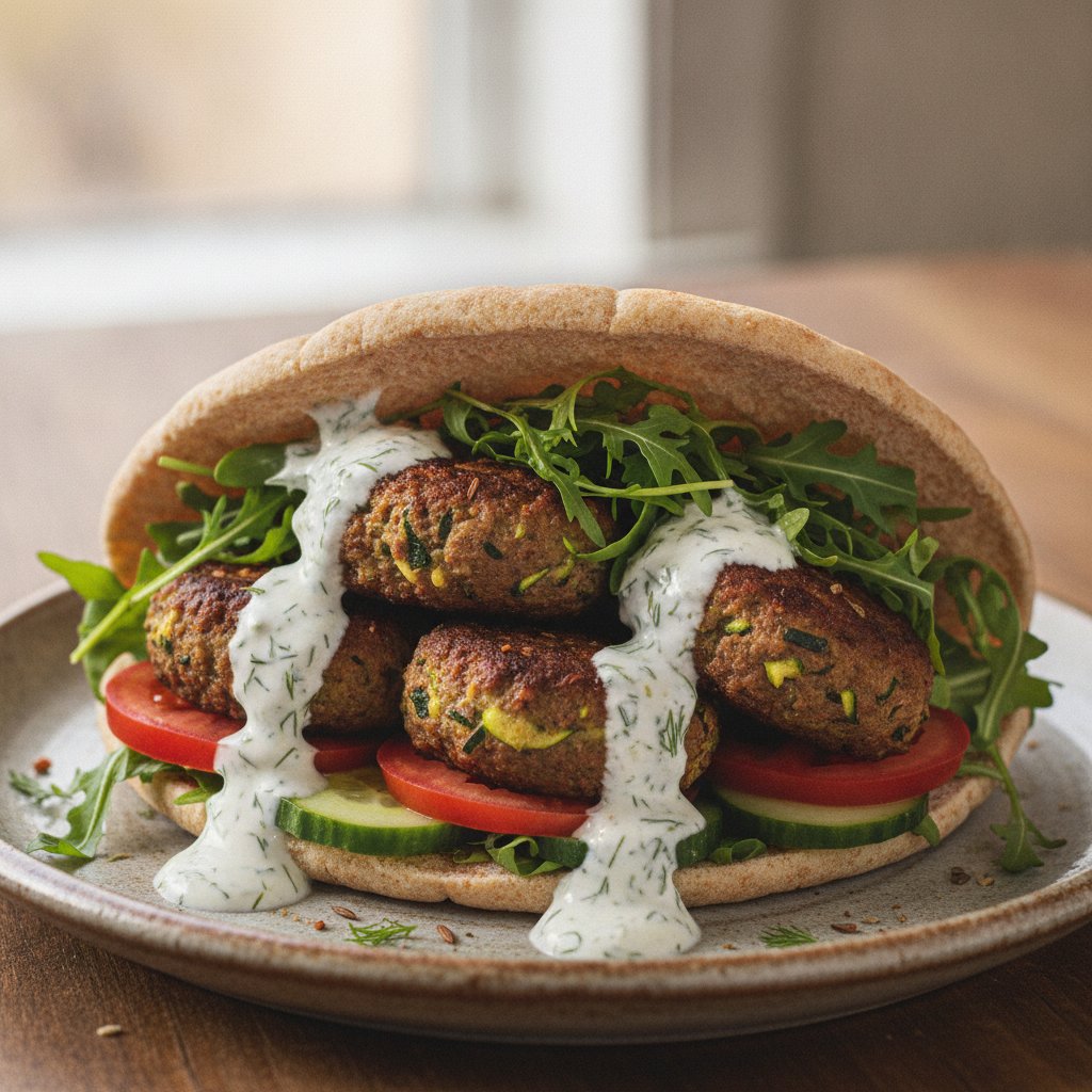 Spiced Meatball Sandwich (Low-Calorie)