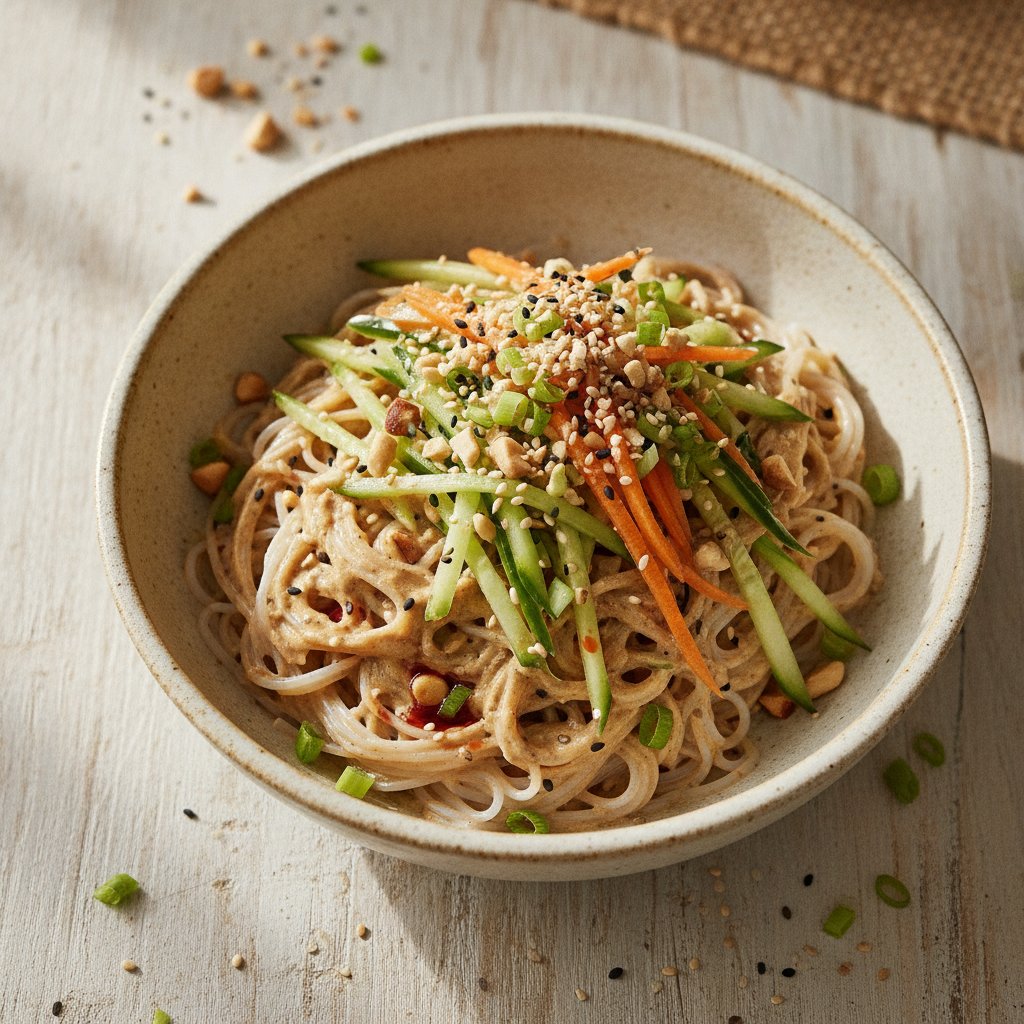 Cold Noodle Salad with Sesame Sauce (Gluten-Free)