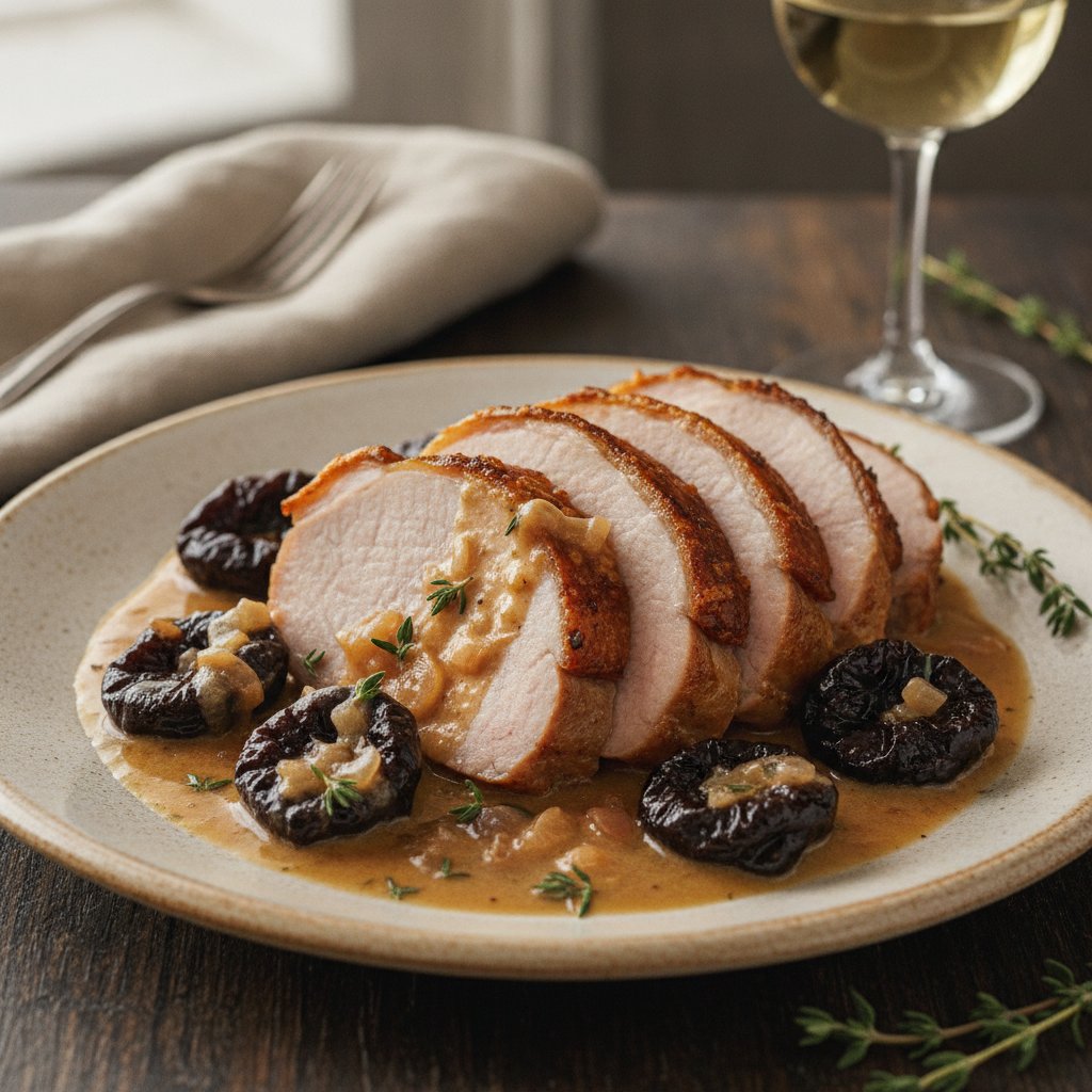 French Roast Pork Loin with Prunes
