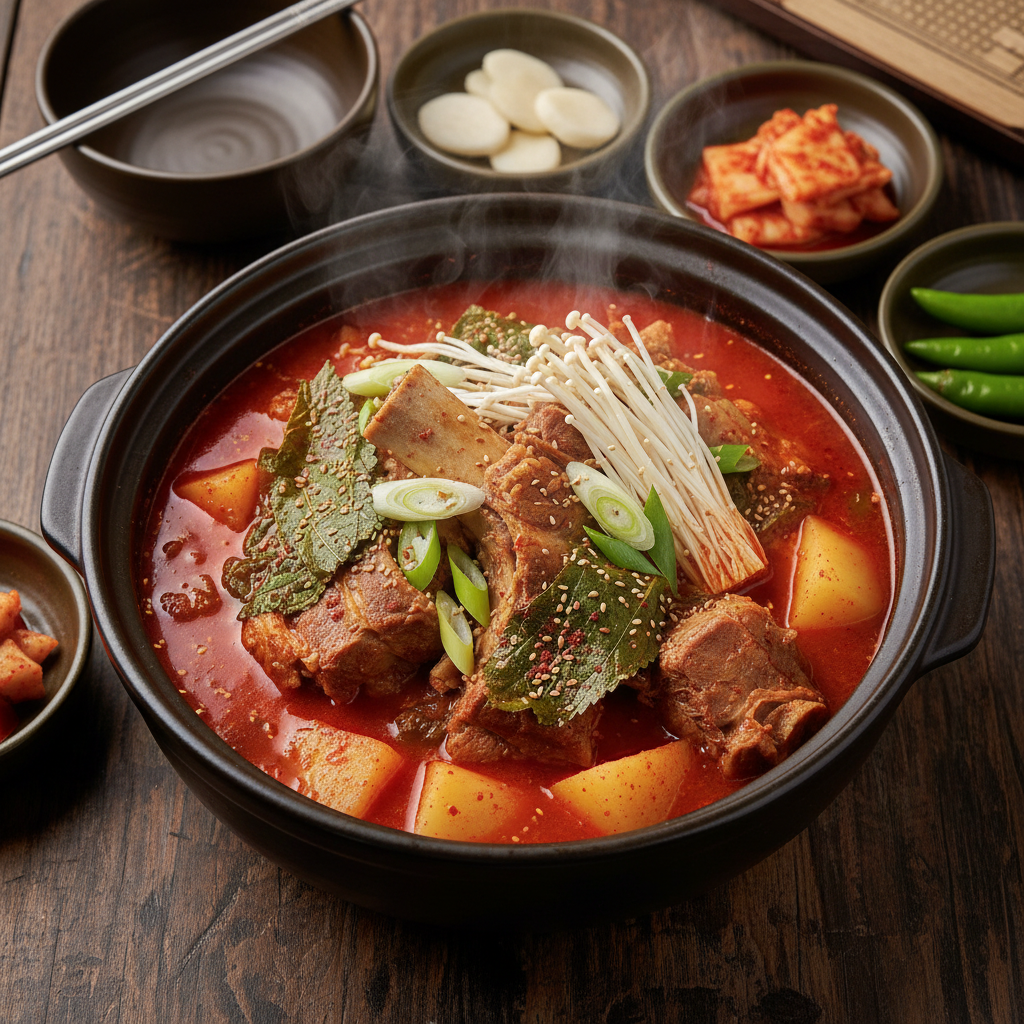 Gamjatang Pork Spine Stew