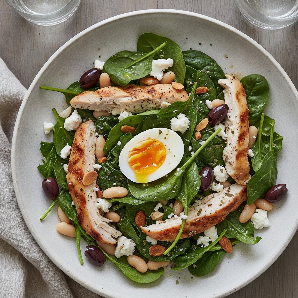 Wild Greens Salad (High-Protein)