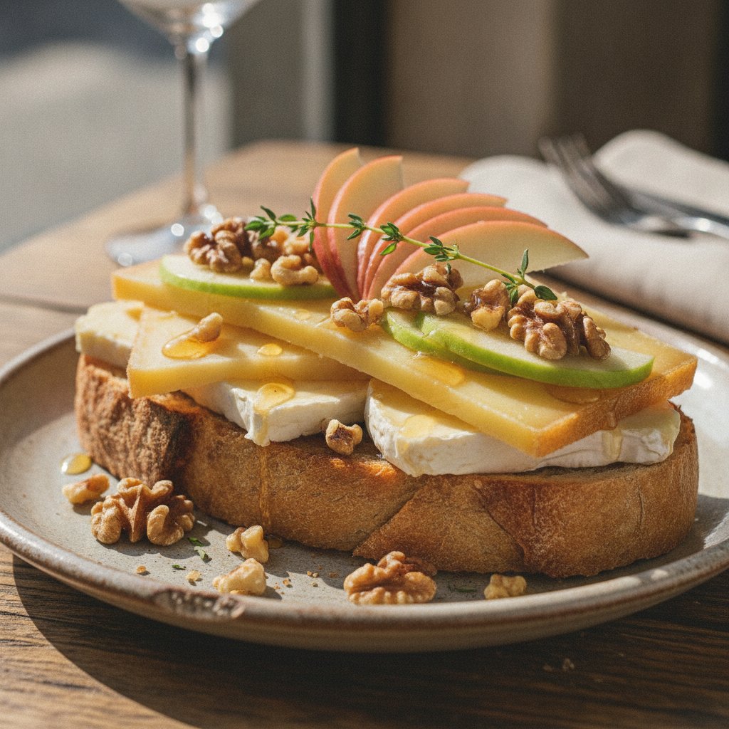 French Cheese and Walnut Sandwich