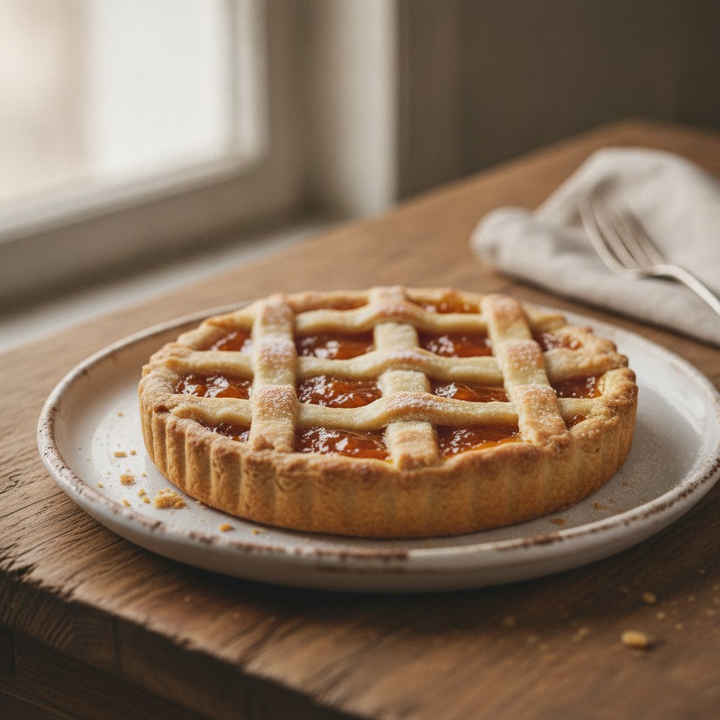 Jam Filled Lattice Pie
