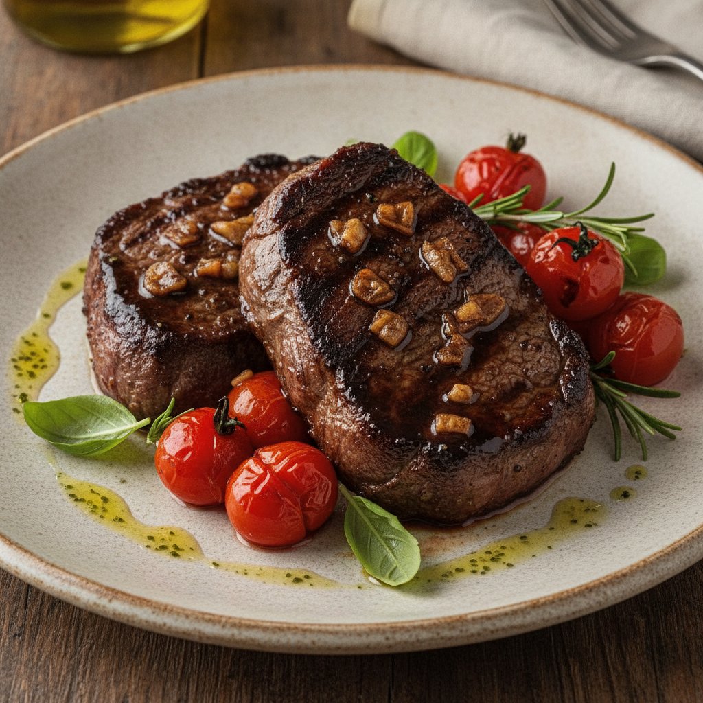 Balsamic Glazed Beef Steak