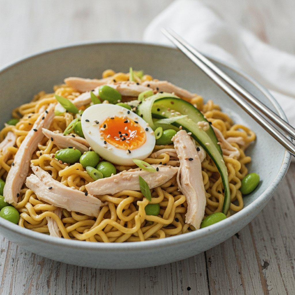 Chilled Egg Noodle Salad (High-Protein)