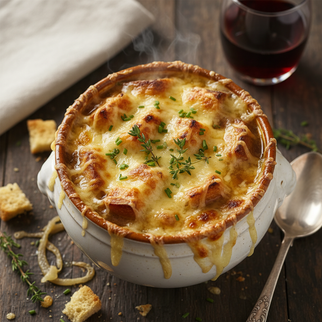 Light French Onion Soup — Soupe à l'Oignon