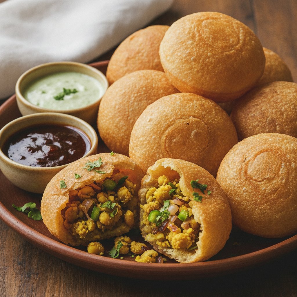 Deep Fried Stuffed Bread Puffs
