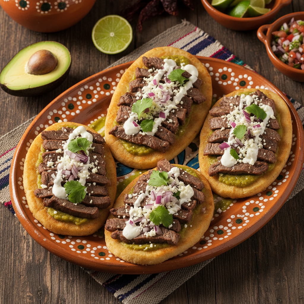 Huaraches de Bistec
