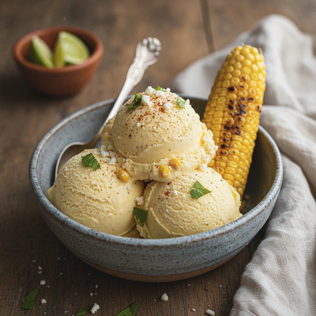 Mexican Corn Ice Cream (Helado de Elote)