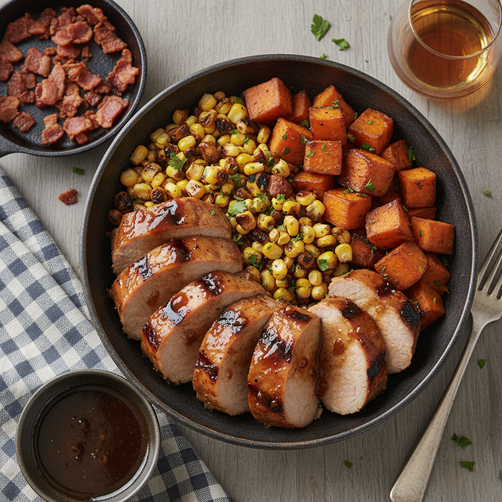 Kentucky Grilled Bourbon Glazed Pork Tenderloin Bowl