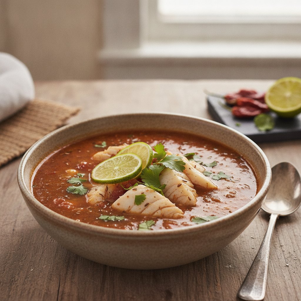 Smoky Cod Soup with Chipotle