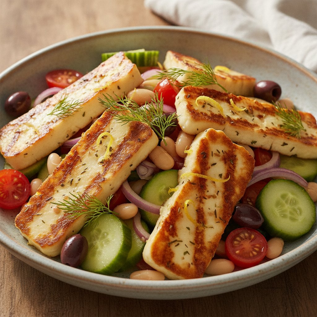 Grilled Cheese Salad (High-Protein)