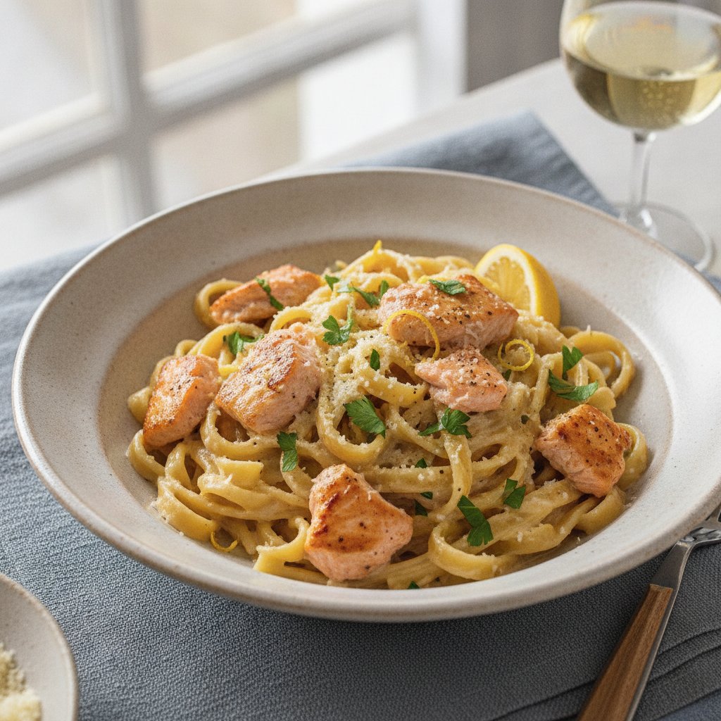 Salmon and Cream Pasta