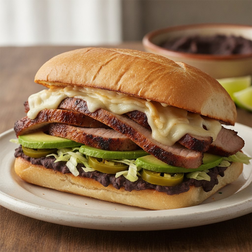Marinated Pork Sandwich (High-Protein)