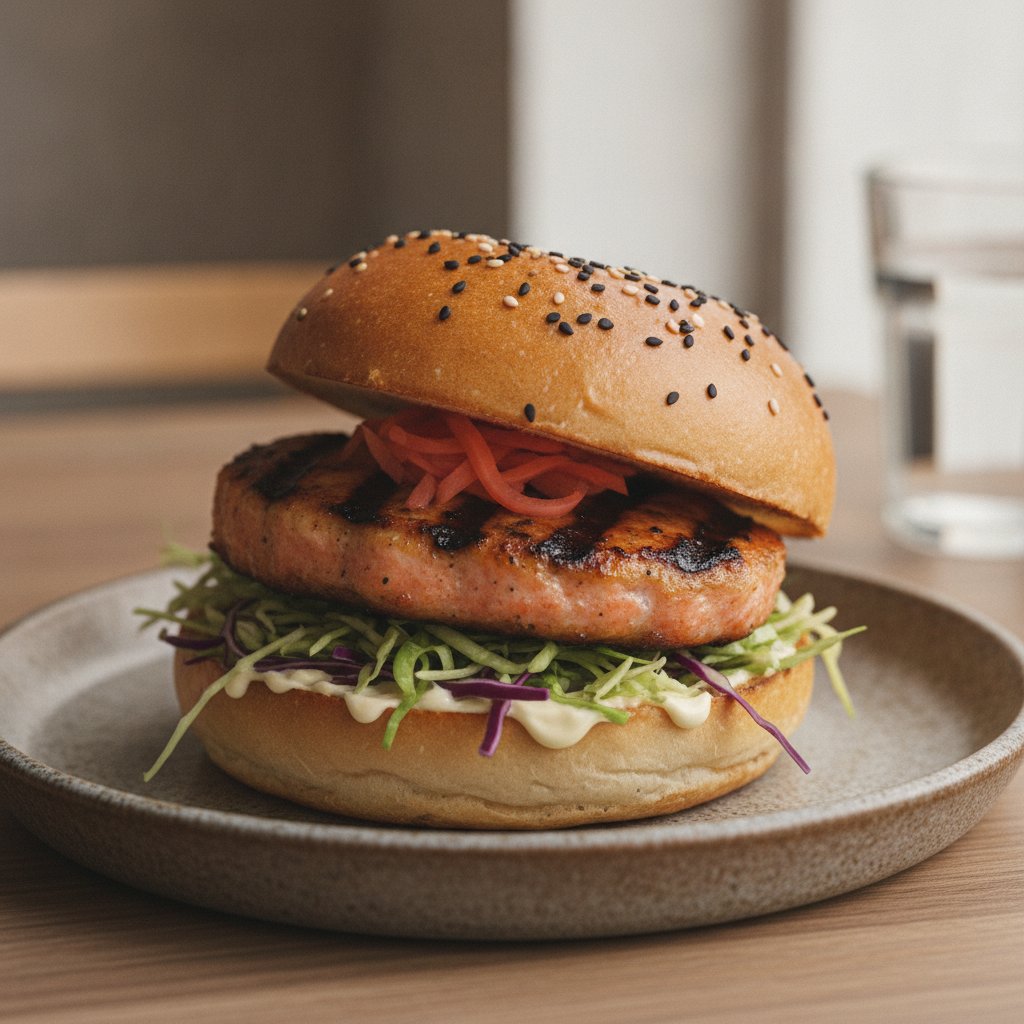 Grilled Salmon Burger