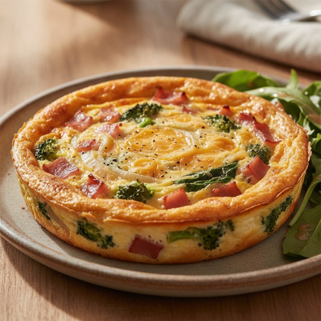 Ham and Cheese Quiche (High-Protein)