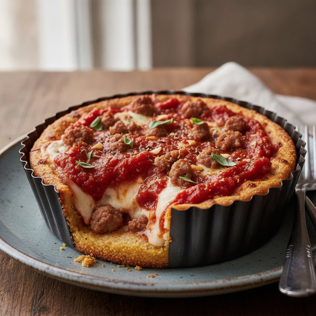 Chicago Deep-Dish Pizza (Low-Calorie)