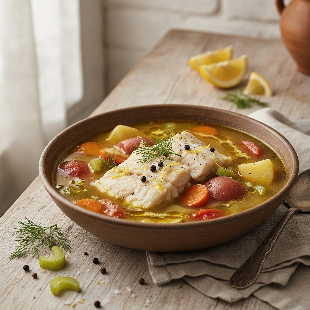 Fish Soup with Vegetables (High-Protein)