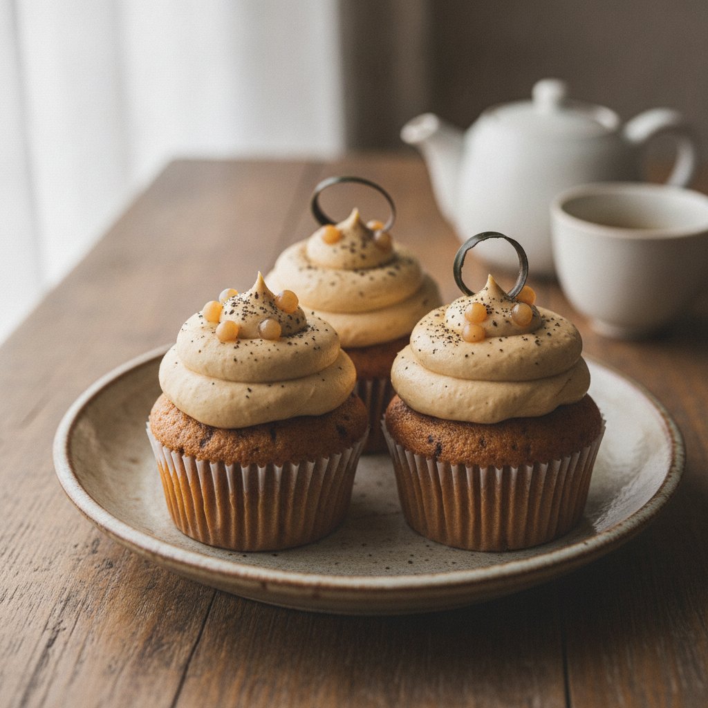 Milk Tea Cupcakes
