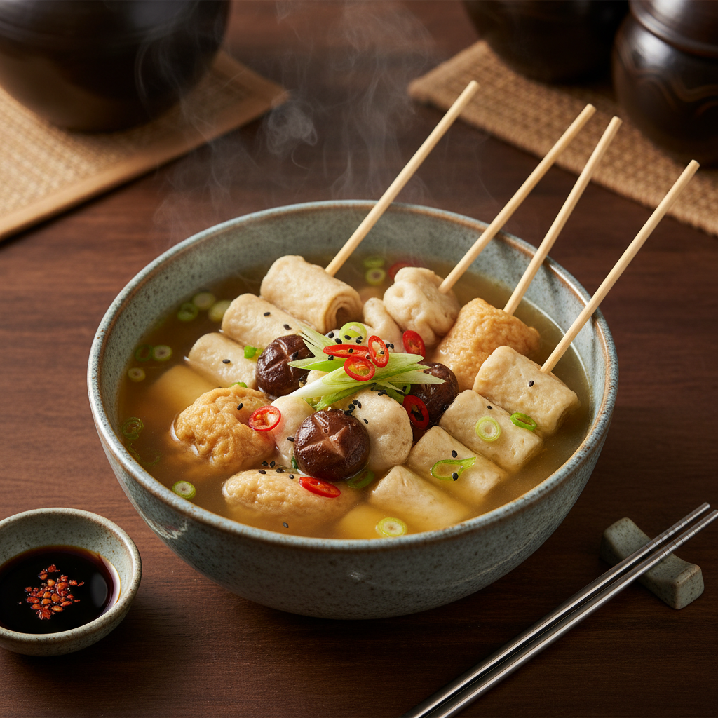 Eomuk Fish Cake Soup Bowl