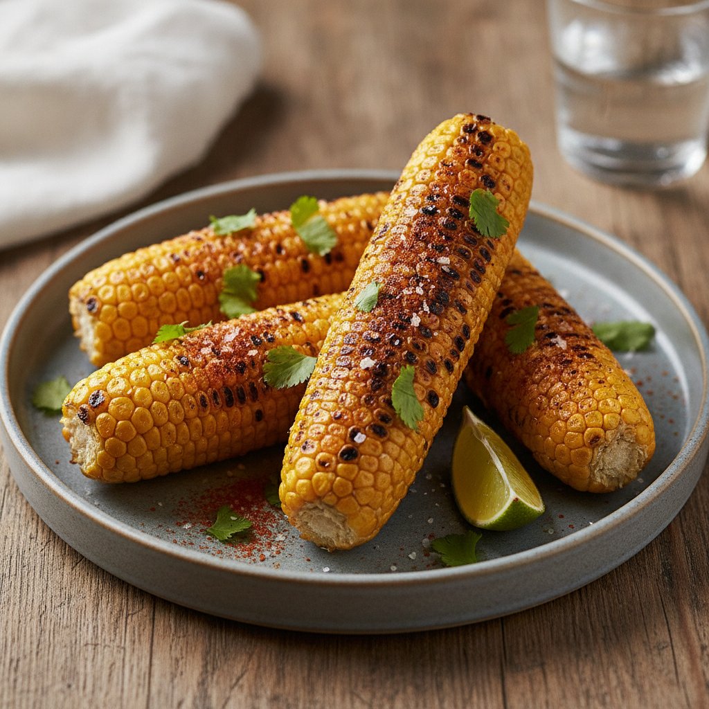 Grilled Corn on the Cob — Vegan Charred Sweet Corn