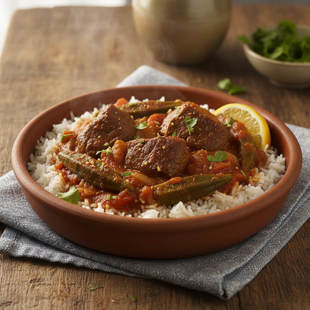 Okra Stew with Beef