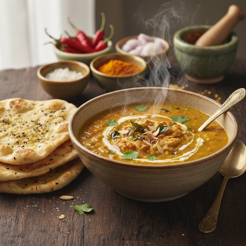 Spiced Lentil Coconut Soup — Mulligatawny Soup