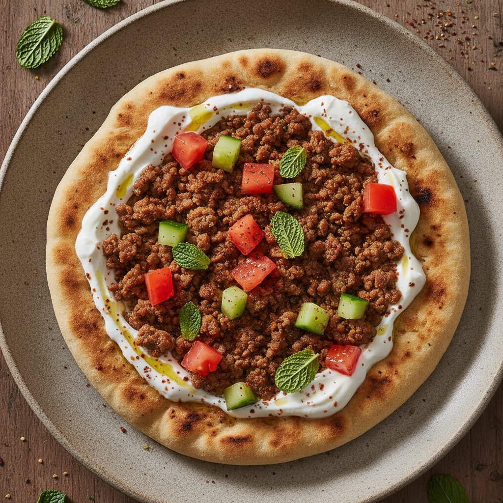 Yogurt Lamb Flatbread