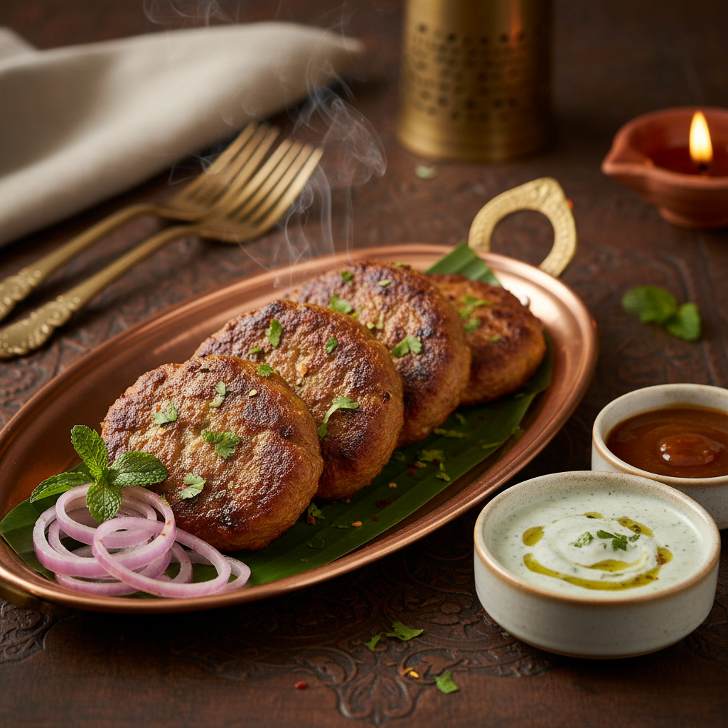 Spiced Lamb Patties with Rose Water — Lamb Galouti Kebab