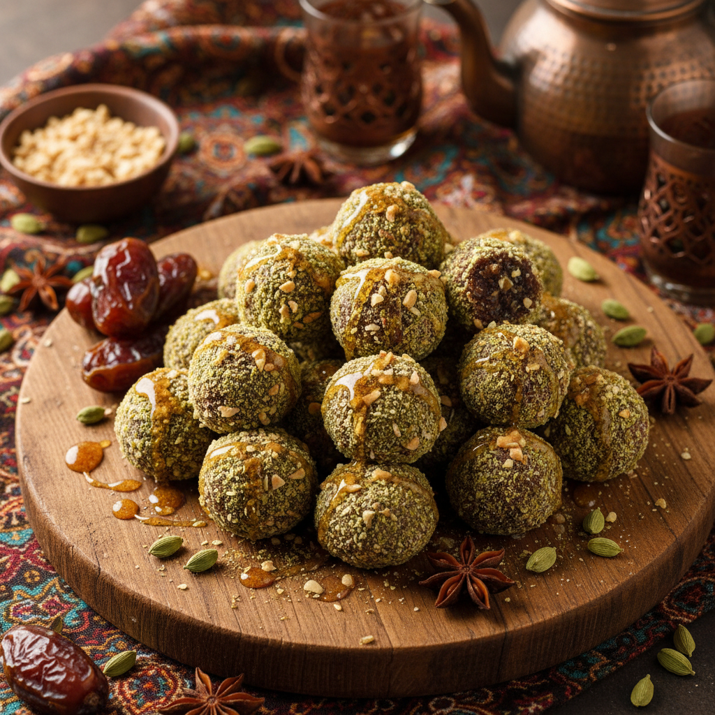 Date Cardamom Almond Bites