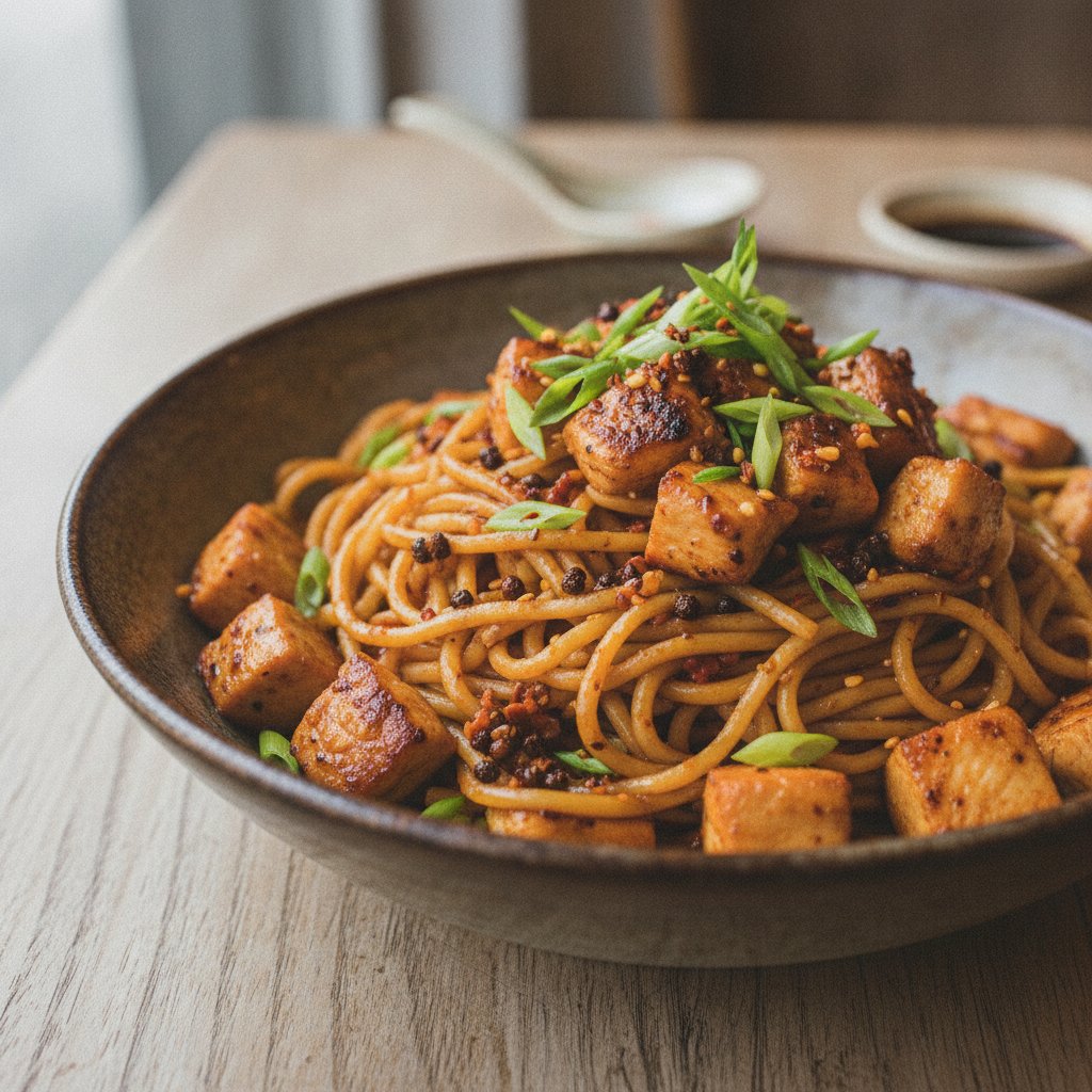 Sichuan Peppercorn Chicken Noodles