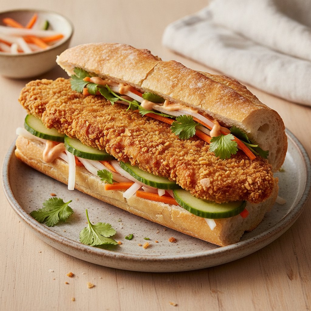 Crispy Fried Pork Sandwich