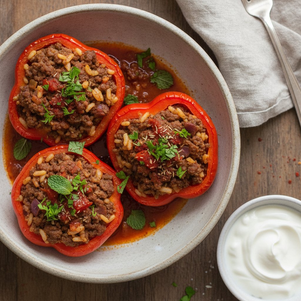 Oven Baked Stuffed Peppers