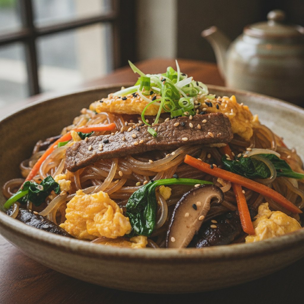 Stir-Fried Glass Noodles (High-Protein)