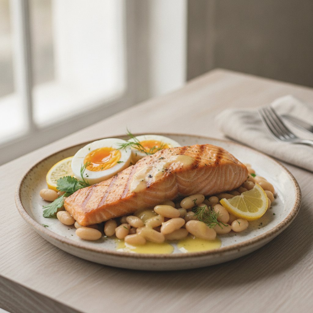 Grilled Salmon with Lemon Butter (High-Protein)