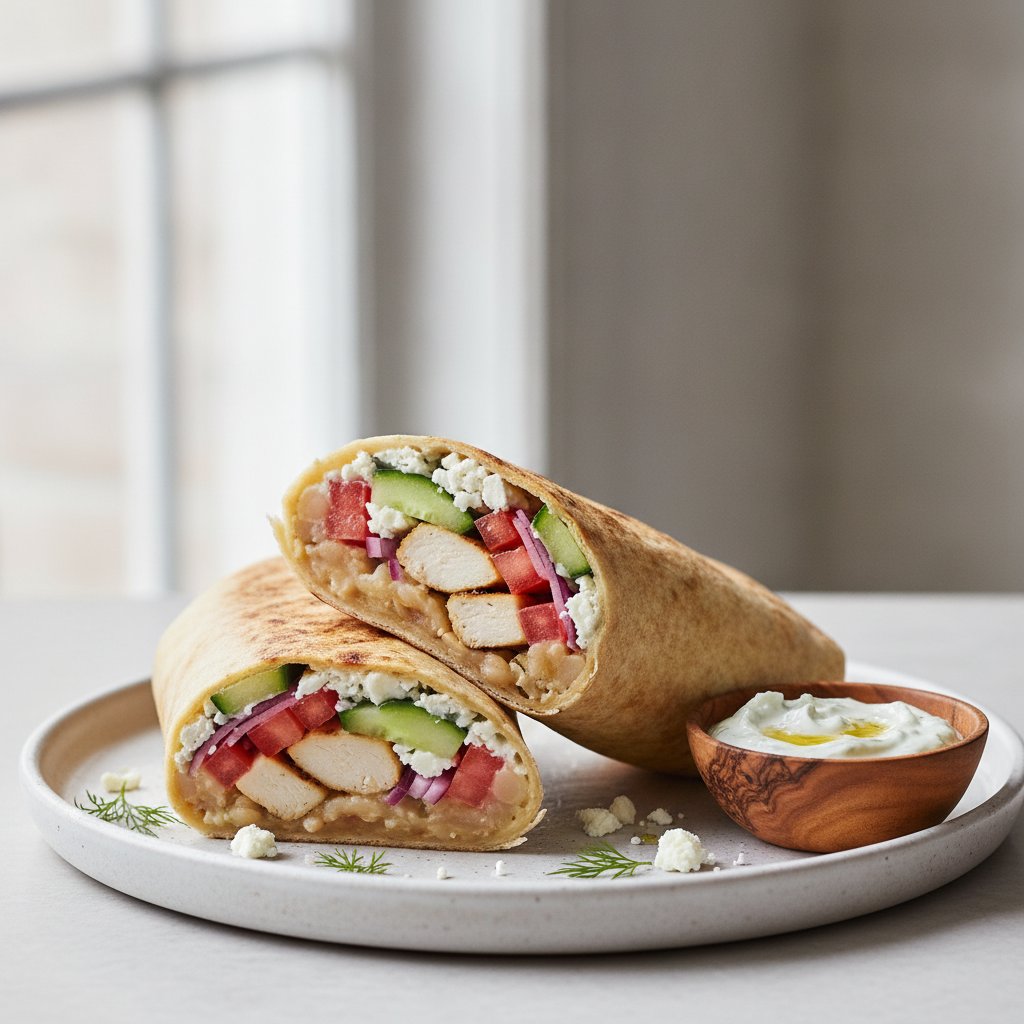 Greek Chicken Wrap (High-Protein)