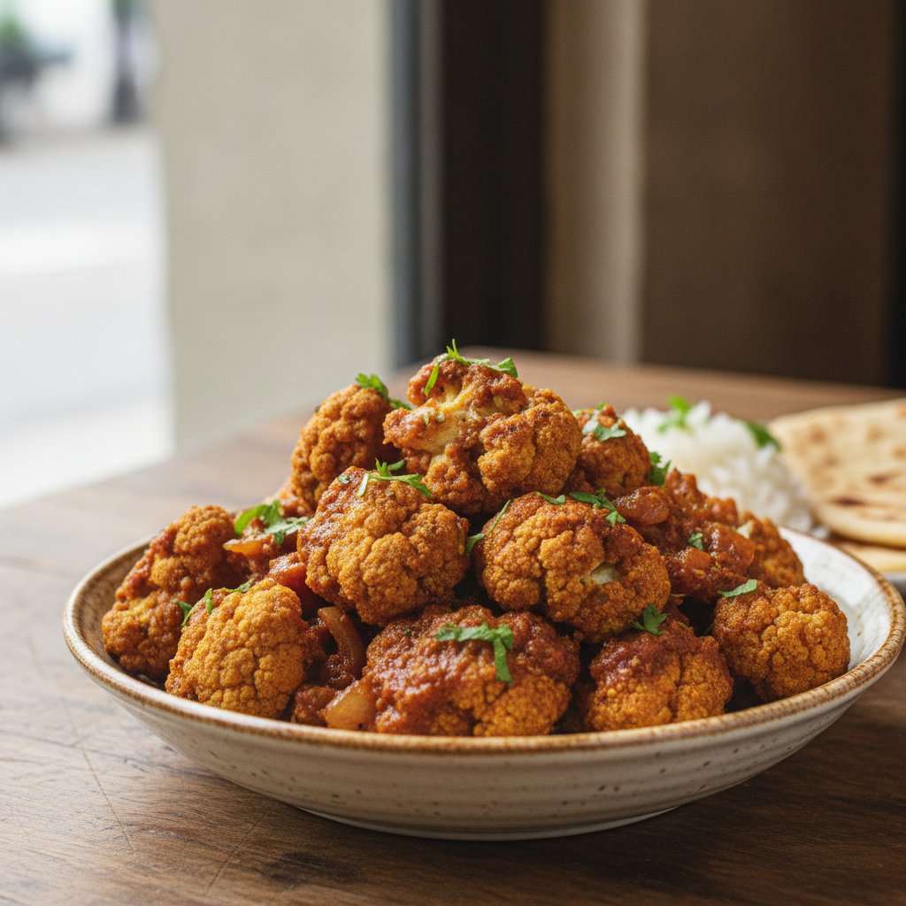 Crispy Fried Cauliflower Curry Style