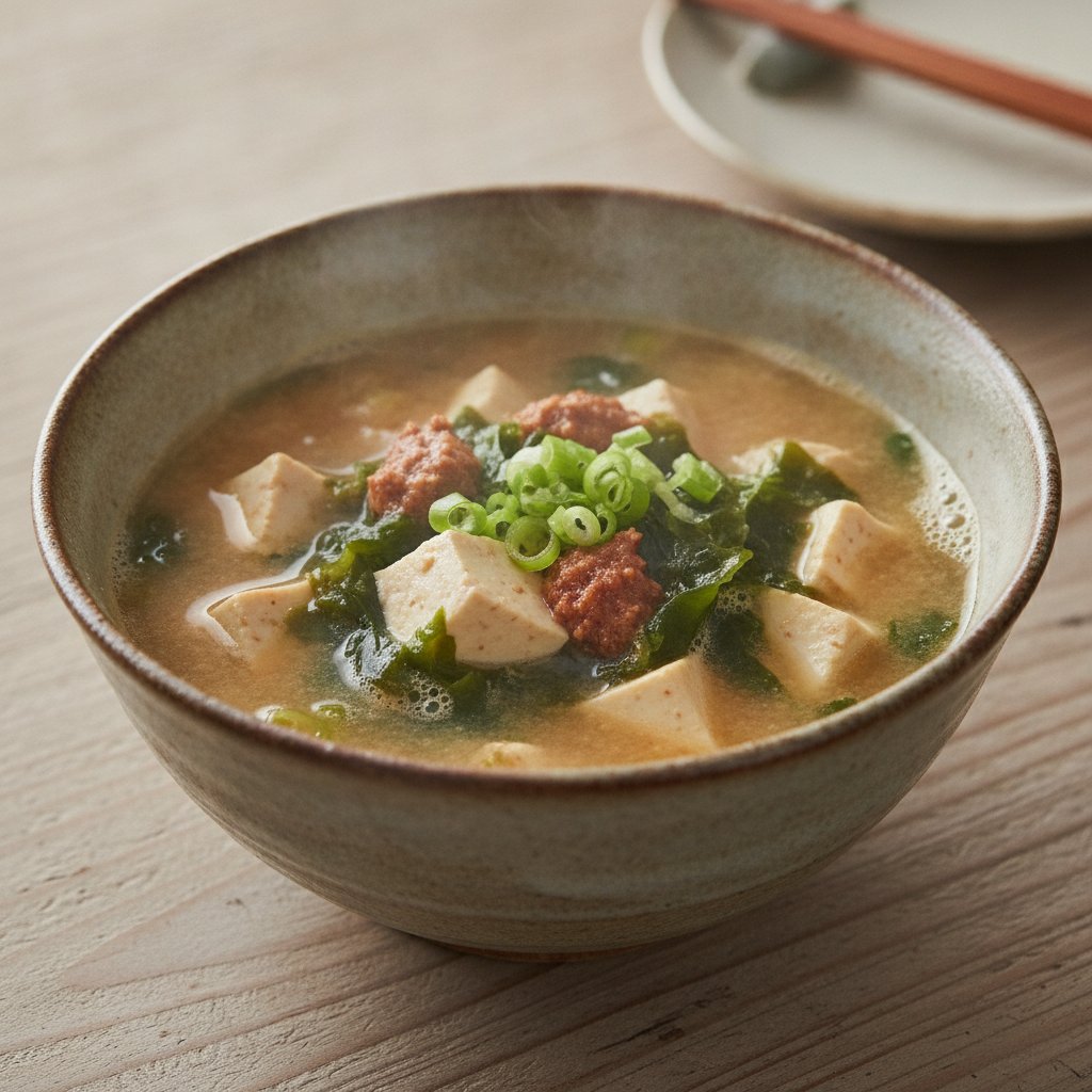 Soybean Paste Soup (Low-Chol)