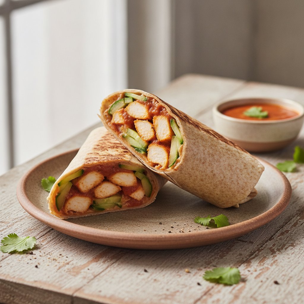 Butter Chicken Wrap (Low-Calorie)