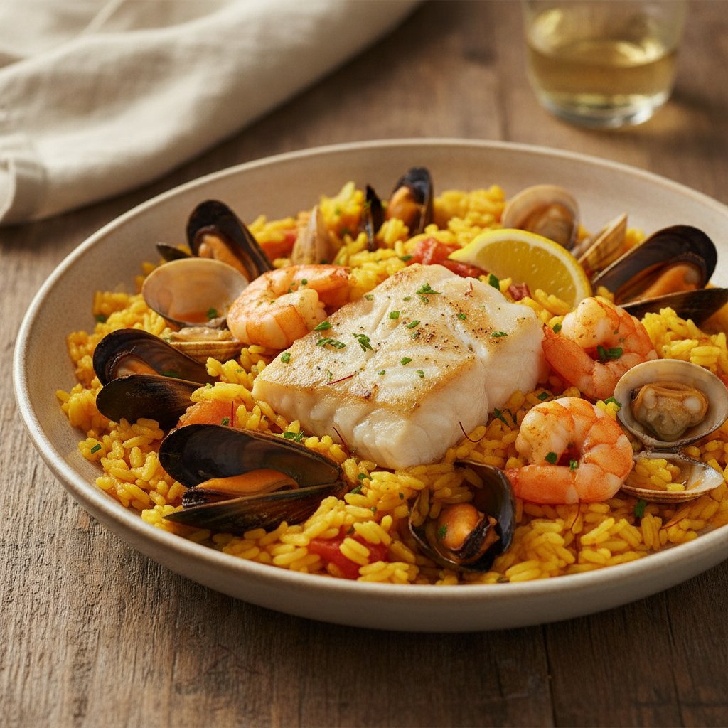 Mixed Seafood Saffron Rice