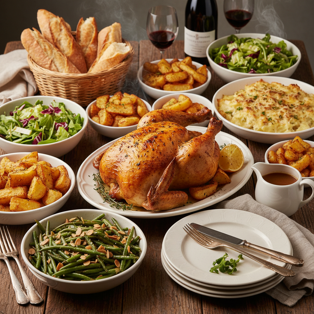 Golden Roasted Chicken with Herbs — Poulet Rôti 