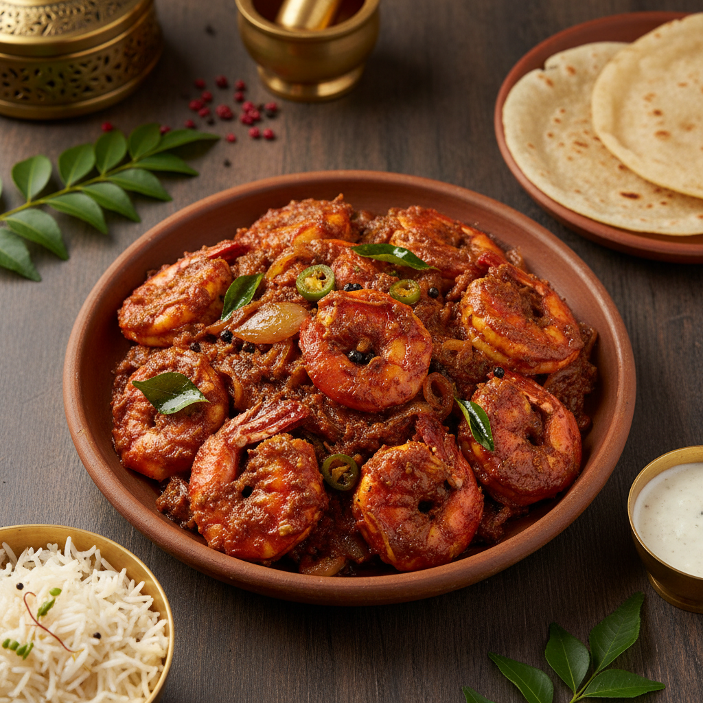 Mangalorean Shrimp Ghee Roast