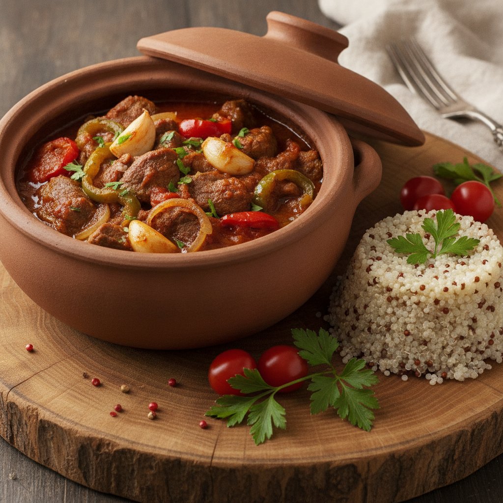 Clay Pot Baked Lamb Stew (Low-Chol)