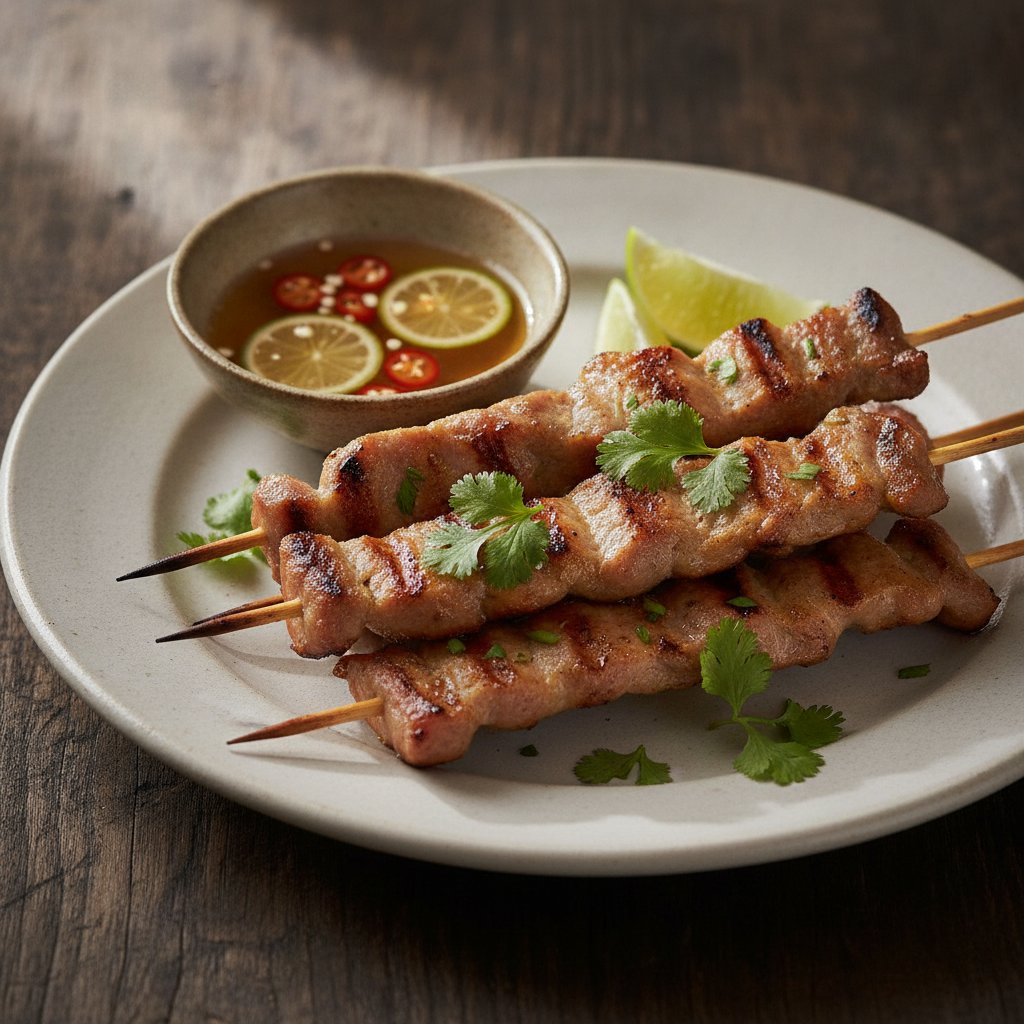Grilled Marinated Pork Skewers (Low-Calorie)